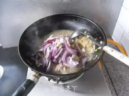 Make Meatloaf onions and cabbage step 8