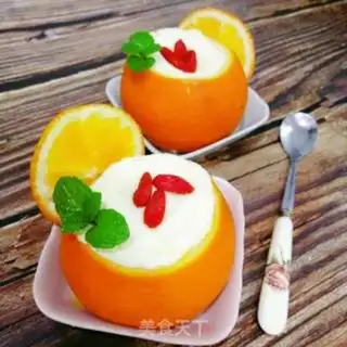 Make Orange steamed eggs step 6