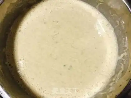 Make Green bean pancakes step 2