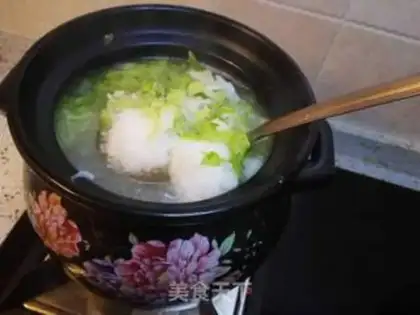 Make Shrimp cabbage and rice congee step 10