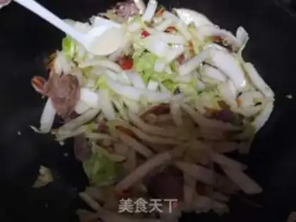 Make Sausage fried cabbage step 4