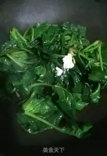 Make Piggy spinach step 3