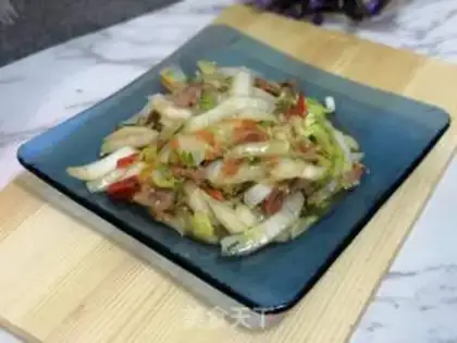 Make Sausage fried cabbage step 7