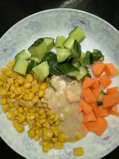 Make Vegetable corn salad step 1