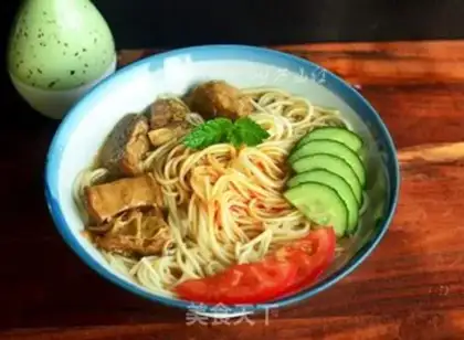 Make Red-burned oxen-covered noodles step 10