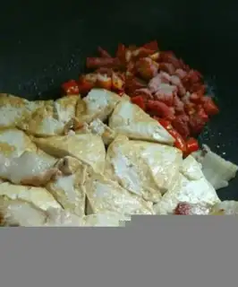 Make Five flowers for old tofu step 5
