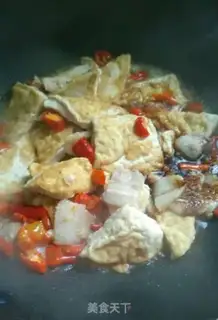 Make Five flowers for old tofu step 7