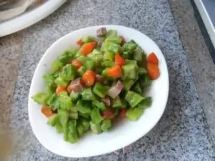 Make Salted ham and bitter melon step 11