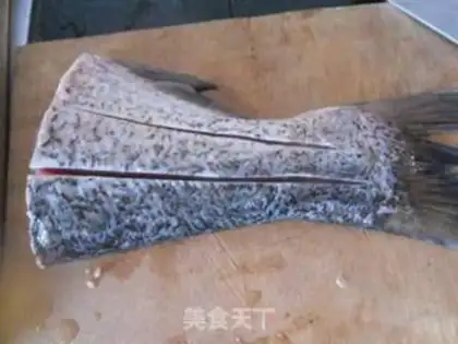 Make Baked fish tails step 1