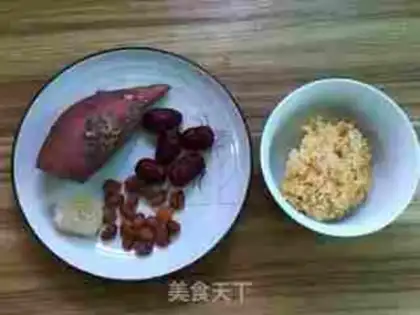 Make Sweet soup with silver and potatoes step 0