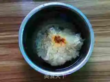 Make Sweet soup with silver and potatoes step 1