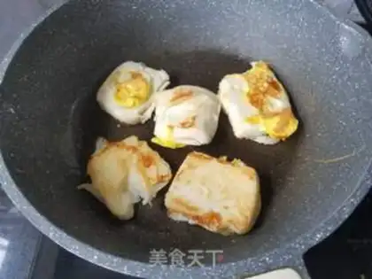 Make Quail egg fried head step 3