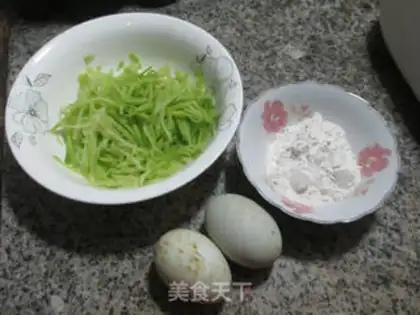 Make A radish duck eggcake step 0