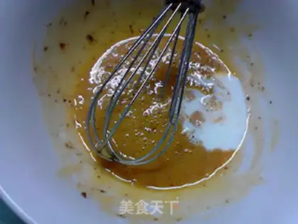 Make Fried sesame salad and chili cake step 2