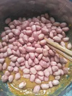 Make Souffle peanut rice step 2