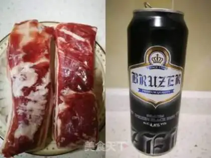 Make Beer and red meat step 0