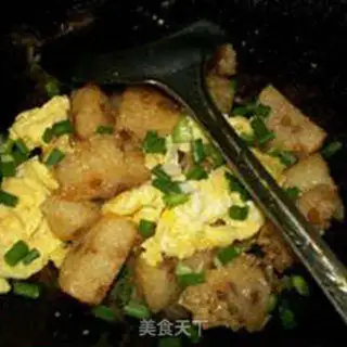 Make Eggs and green beans and rice step 8