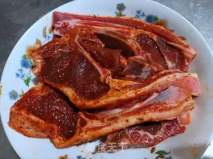 Make A lamb chop step 2