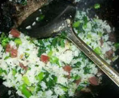 Make Weenie oil and rice step 6
