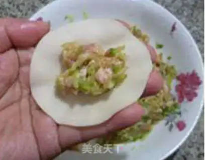 Make Blue radish dumplings step 7
