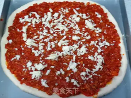 Make Sea, land, and crown pizza step 20