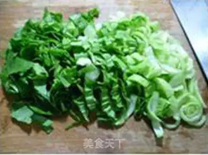 Make Sweet and green noodles step 4
