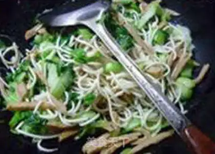 Make Sweet and green noodles step 7