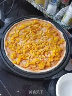 Make Tomato corn shrimp pizza step 4
