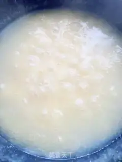 Make White melon corn congee step 5