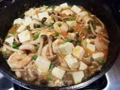 Make Shrimp mushroom tofu step 15