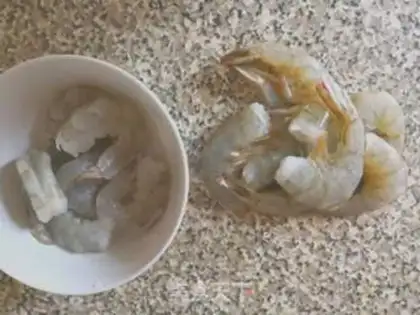 Make Shrimp cream pasta step 0