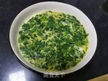 Make Spinach steamed eggs step 4