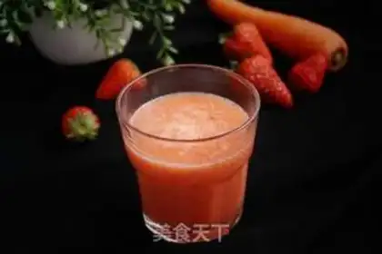 Make Strawberry carrot juice step 6