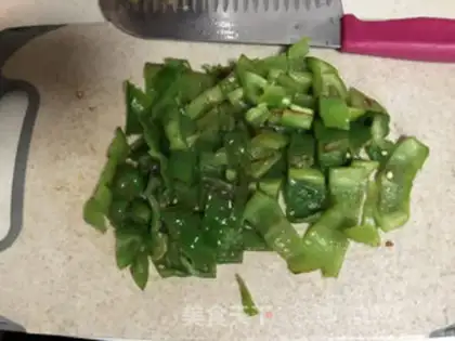 Make Cream peppers and eggs step 3