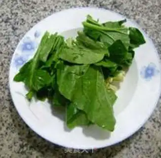 Make Fried egg shrimp spinach soup step 5