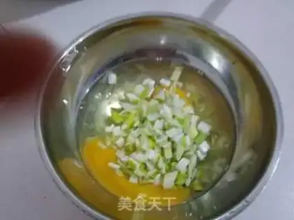 Make Onion corn fried eggs step 0