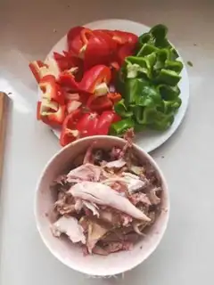 Make Pepper fried chicken meat step 0