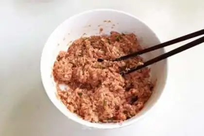 Make Fried meatballs step 8