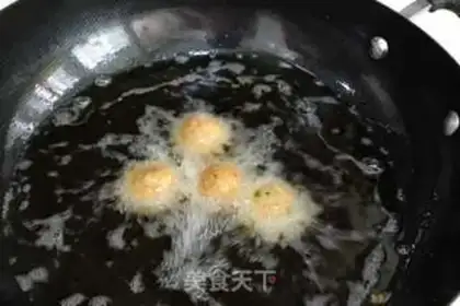 Make Fried meatballs step 11