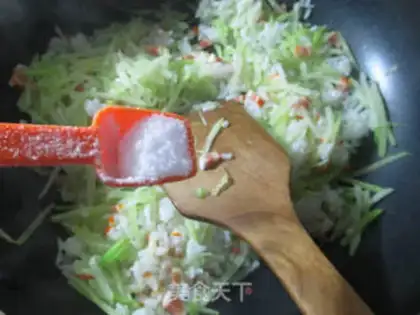 Make Snacks, radish rice step 4