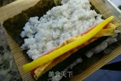 Make Sushi rolls step 1