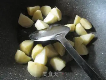 Make The abalone burns potatoes step 3