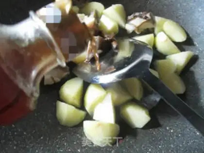 Make The abalone burns potatoes step 4