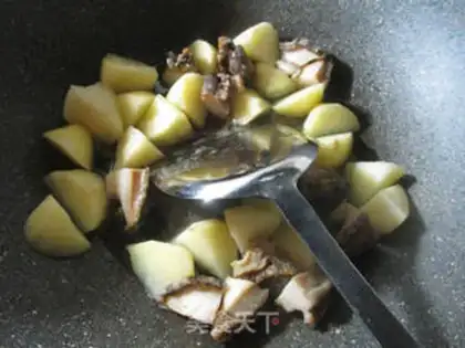 Make The abalone burns potatoes step 5