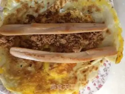 Make Black pepper, egg burrito step 9