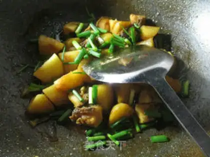 Make The abalone burns potatoes step 12