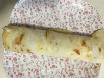 Make Black pepper, egg burrito step 10