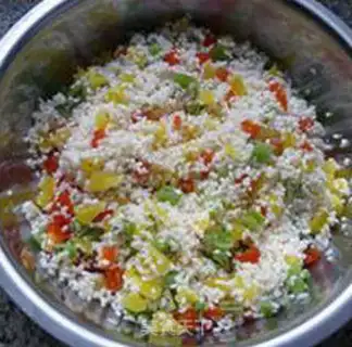 Make Three-coloured rice step 8