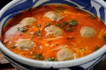 Make Tomato gill mushroom beefball soup step 7