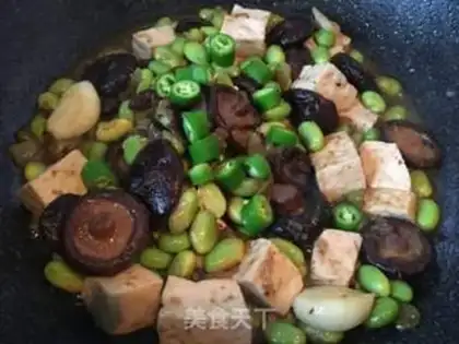 Make Tofu with mushrooms step 6